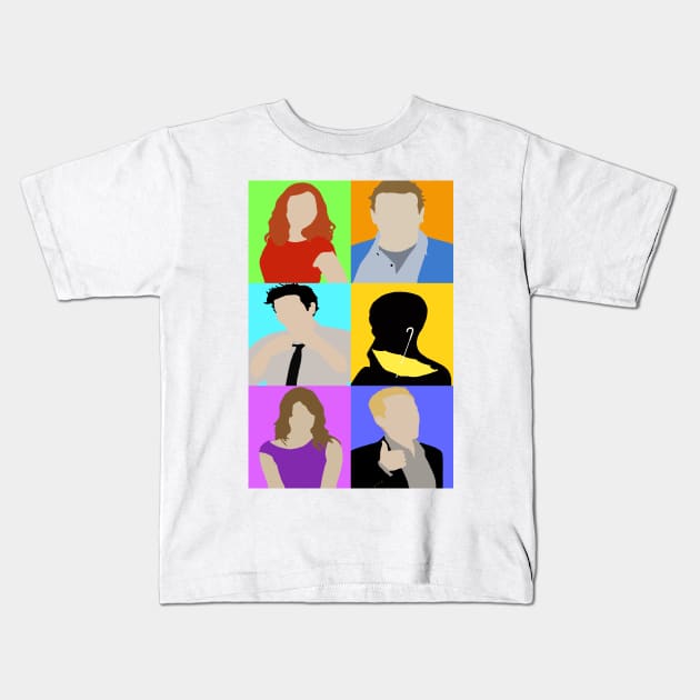 HIMYM (Minimalist Collage) Kids T-Shirt by tytybydesign